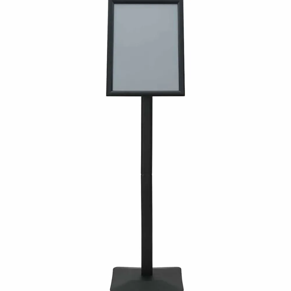 vidaXL Venta Al Por Menor-Soporte de cartel pedestal Plateado a3 Hierro fundido