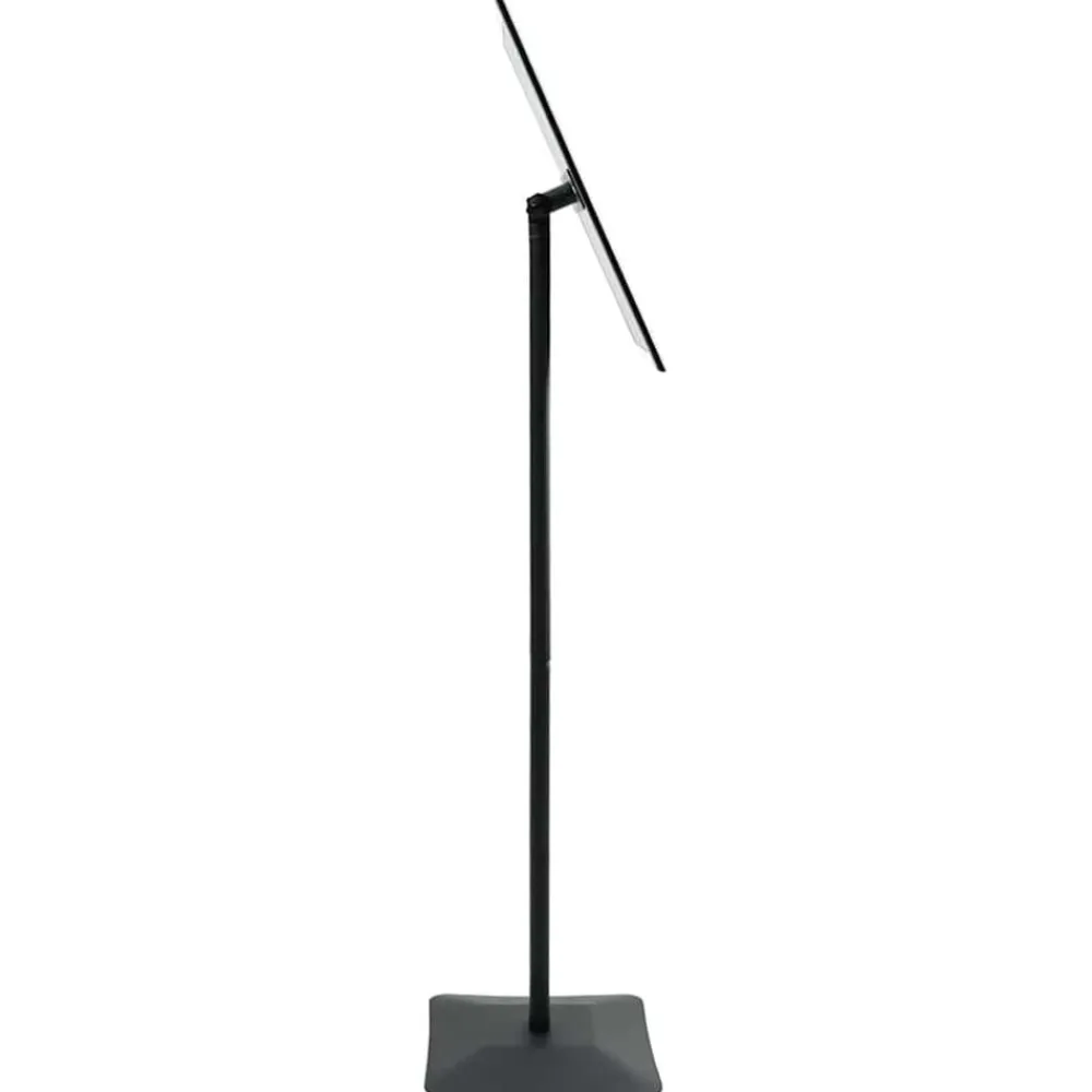 vidaXL Venta Al Por Menor-Soporte de cartel pedestal Plateado a3 Hierro fundido