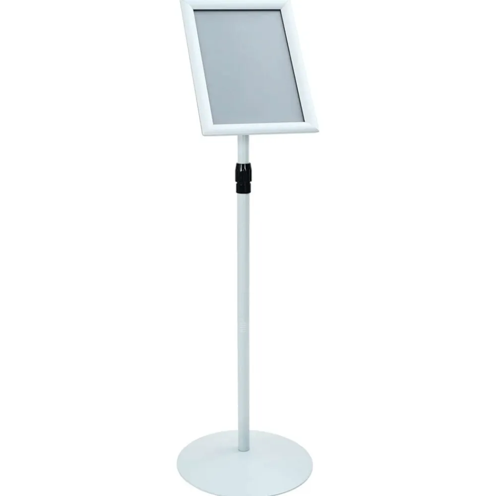 vidaXL Soporte de cartel pedestal 33 x 33 x 126 cm Plateado Best