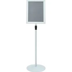 vidaXL Soporte de cartel pedestal 33 x 33 x 126 cm Plateado Best