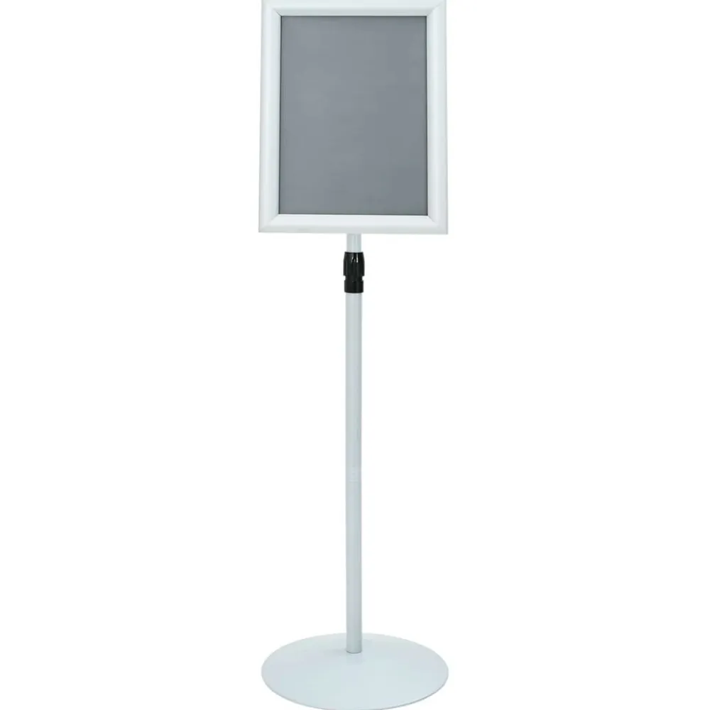vidaXL Soporte de cartel pedestal 33 x 33 x 126 cm Plateado Best
