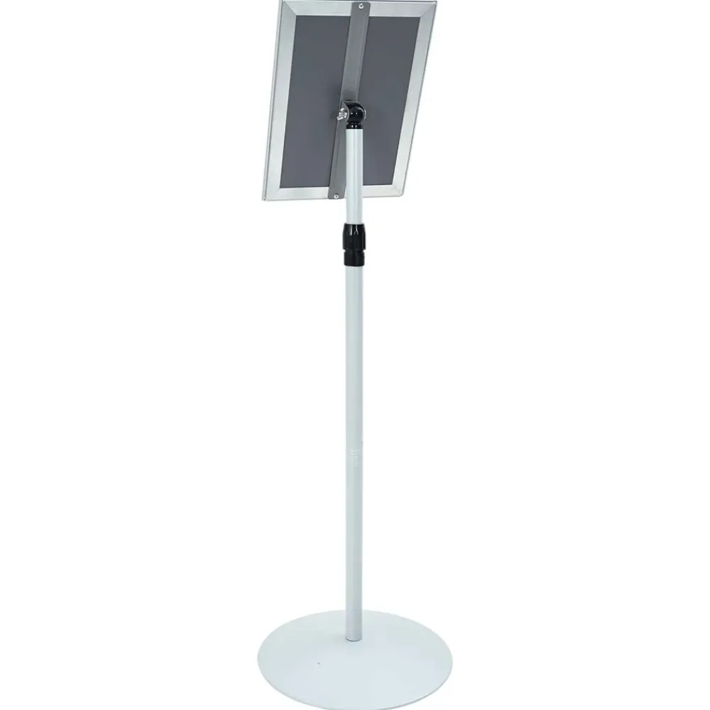 vidaXL Soporte de cartel pedestal 33 x 33 x 126 cm Plateado Best