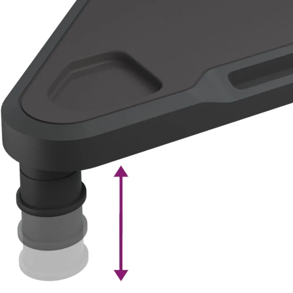 vidaXL Soporte de esquina para monitor negro 49x28x10,5 cm Best