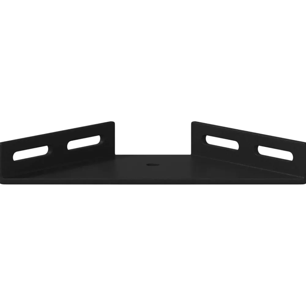 vidaXL Accesorios De Bricolaje-Soporte de Esquina 2 pcs Negro 138,5 x 50,5 x 16 mm Hierro