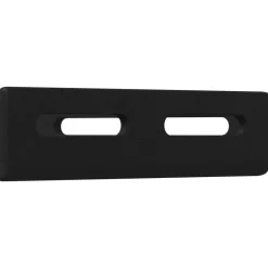 vidaXL Accesorios De Bricolaje-Soporte de Esquina 2 pcs Negro 138,5 x 50,5 x 16 mm Hierro