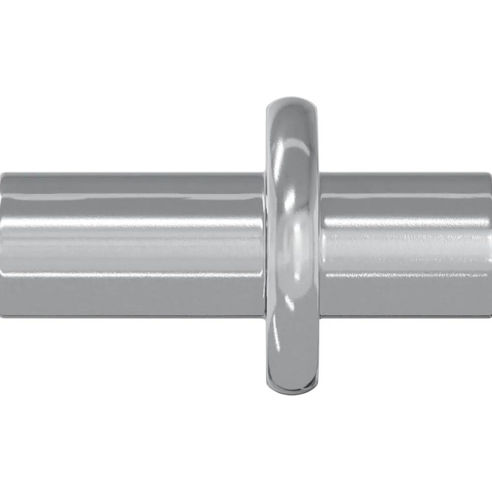 vidaXL Soporte de estante 2 pcs Plateado 8,6 x 8,6 x 14,6 mm Acero Outlet