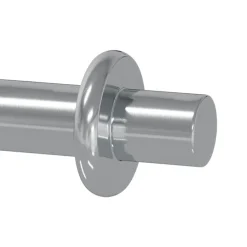 vidaXL Soporte de estante 2 pcs Plateado 8,6 x 8,6 x 14,6 mm Acero Outlet