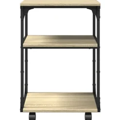 vidaXL Soporte de impresora 3 niveles 43x48x64 cm Roble Sonoma Best