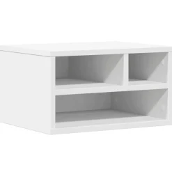 vidaXL Soporte de impresora madera ingeniería 40x32x22,5 cm Blanco Outlet