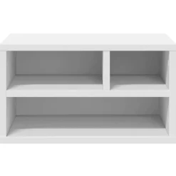 vidaXL Soporte de impresora madera ingeniería 40x32x22,5 cm Blanco Outlet