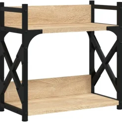 vidaXL Soporte de impresora 2 niveles 40x20x40 cm Roble Sonoma Discount