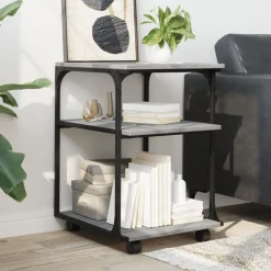 vidaXL Soporte de impresora 3 niveles 43x48x64 cm Gris sonoma Sale