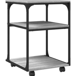 vidaXL Soporte de impresora 3 niveles 43x48x64 cm Gris sonoma Sale