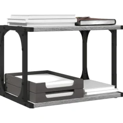vidaXL Electrónica-Soporte de impresora 2 niveles 41x28x33,5 cm