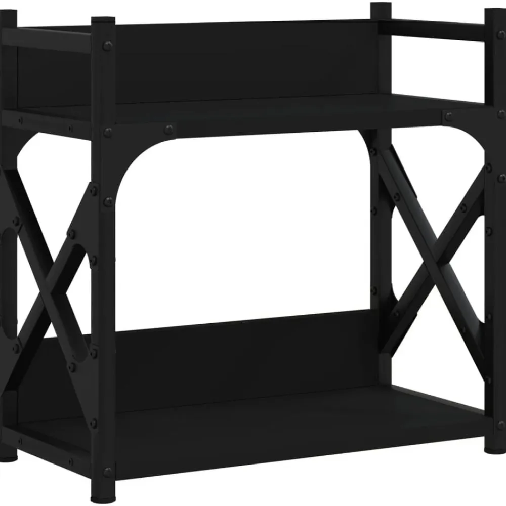 vidaXL Electrónica-Soporte de impresora 2 niveles 40x20x40 cm
