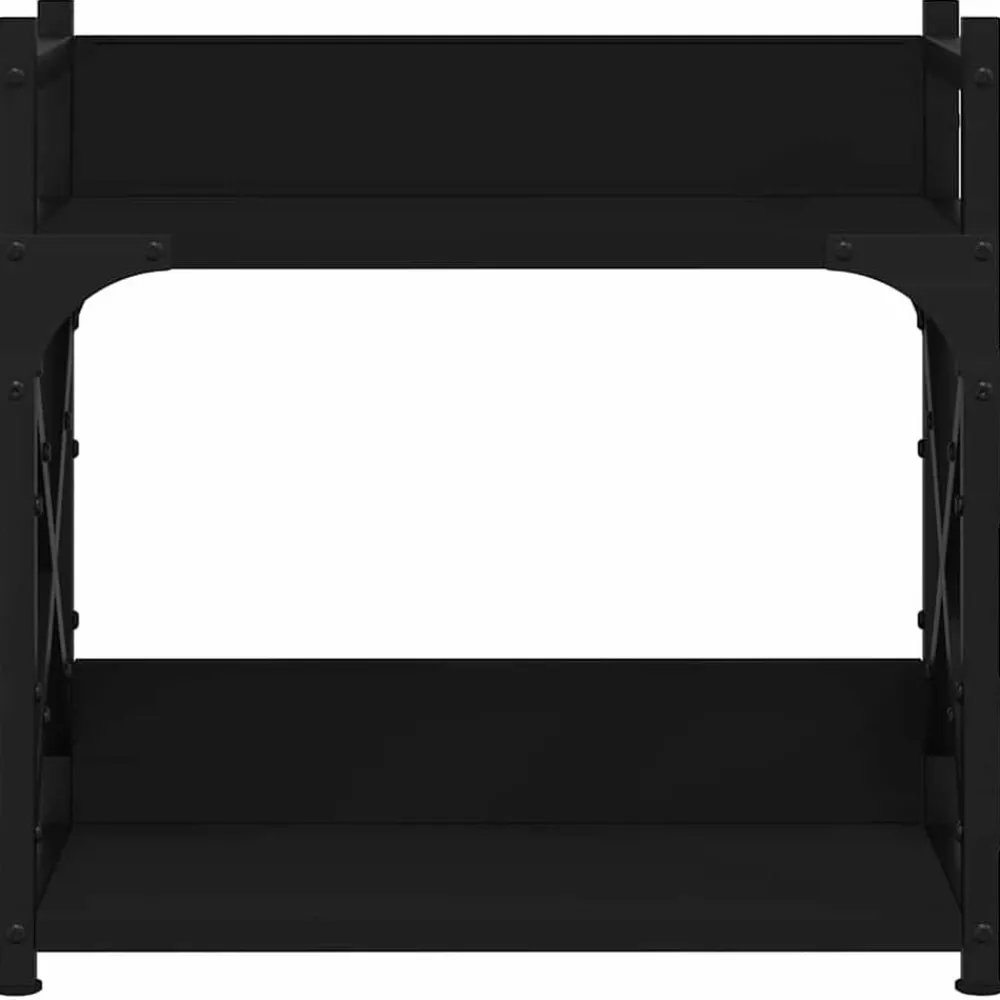 vidaXL Electrónica-Soporte de impresora 2 niveles 40x20x40 cm