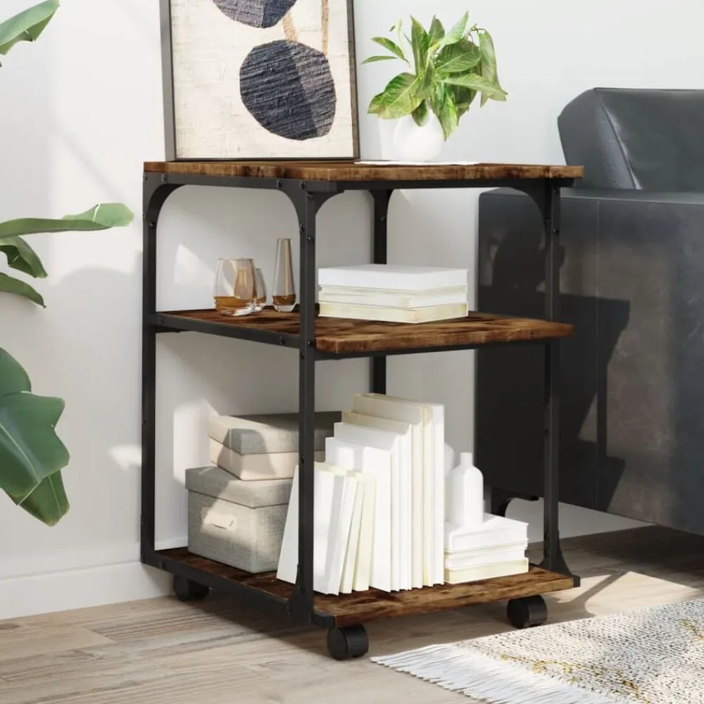 vidaXL Electrónica-Soporte de impresora 3 niveles 43x48x64 cm