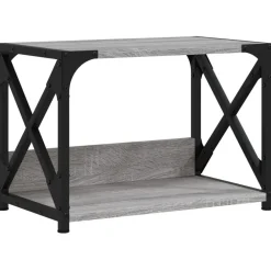 vidaXL Soporte de impresora 2 niveles 44x26x31,5 cm Gris sonoma Hot