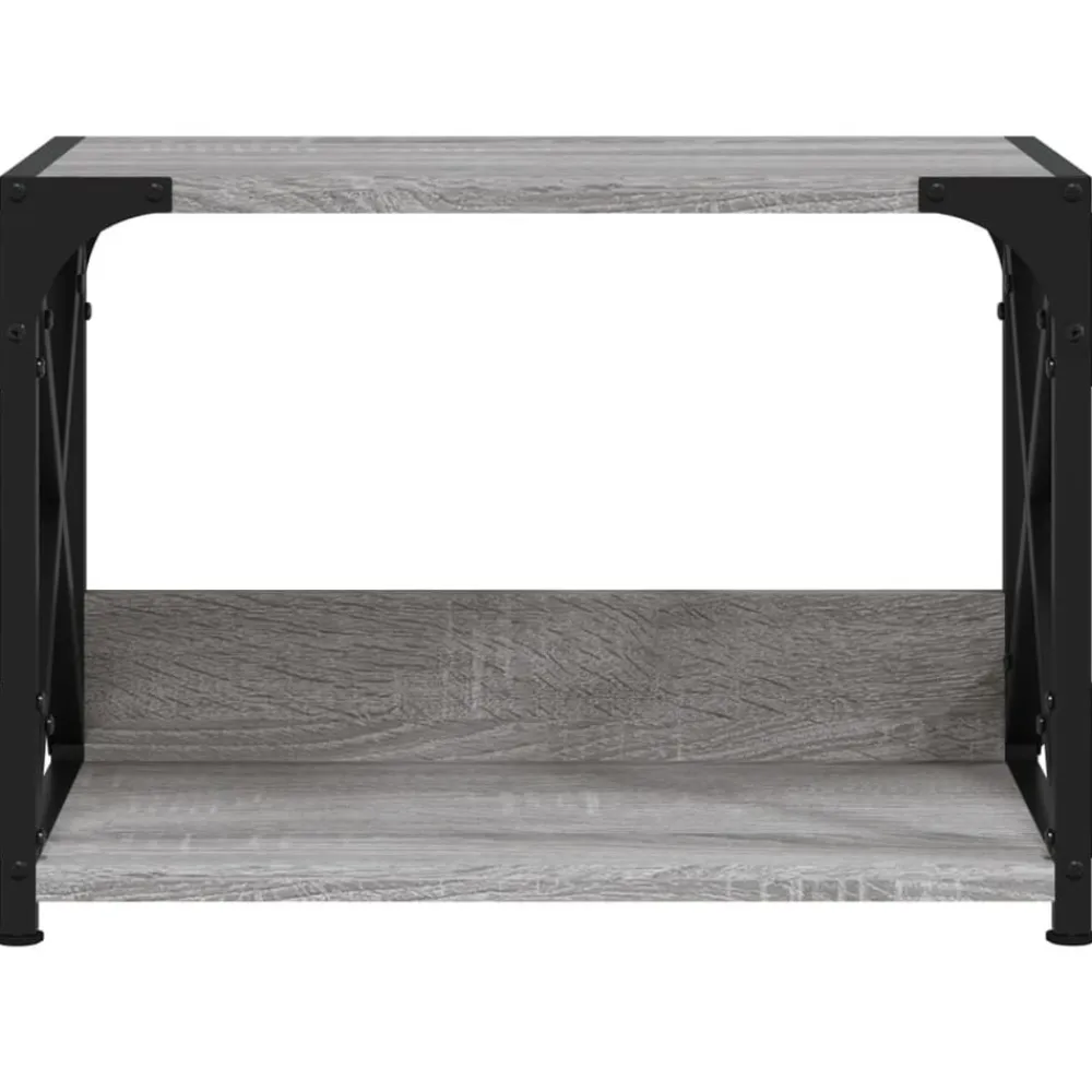 vidaXL Soporte de impresora 2 niveles 44x26x31,5 cm Gris sonoma Hot
