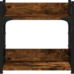 vidaXL Soporte de impresora 2 niveles 40x20x40 cm Roble ahumado Hot