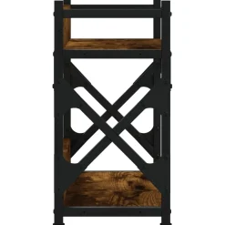 vidaXL Soporte de impresora 2 niveles 40x20x40 cm Roble ahumado Hot