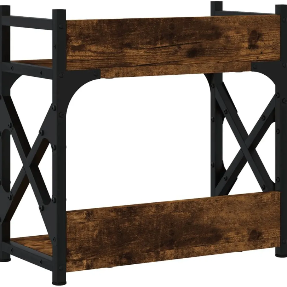 vidaXL Soporte de impresora 2 niveles 40x20x40 cm Roble ahumado Hot