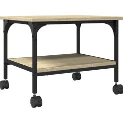 vidaXL Soporte de impresora 2 niveles 50x40x38 cm Roble Sonoma Online