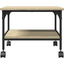 vidaXL Soporte de impresora 2 niveles 50x40x38 cm Roble Sonoma Online