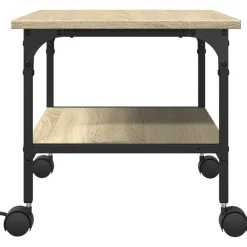 vidaXL Soporte de impresora 2 niveles 50x40x38 cm Roble Sonoma Online