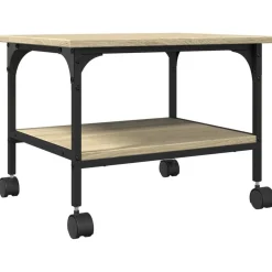 vidaXL Soporte de impresora 2 niveles 50x40x38 cm Roble Sonoma Online