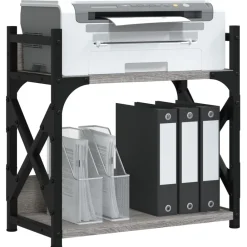 vidaXL Electrónica-Soporte de impresora 2 niveles 40x20x40 cm