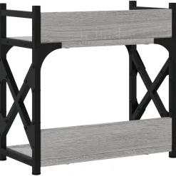 vidaXL Electrónica-Soporte de impresora 2 niveles 40x20x40 cm