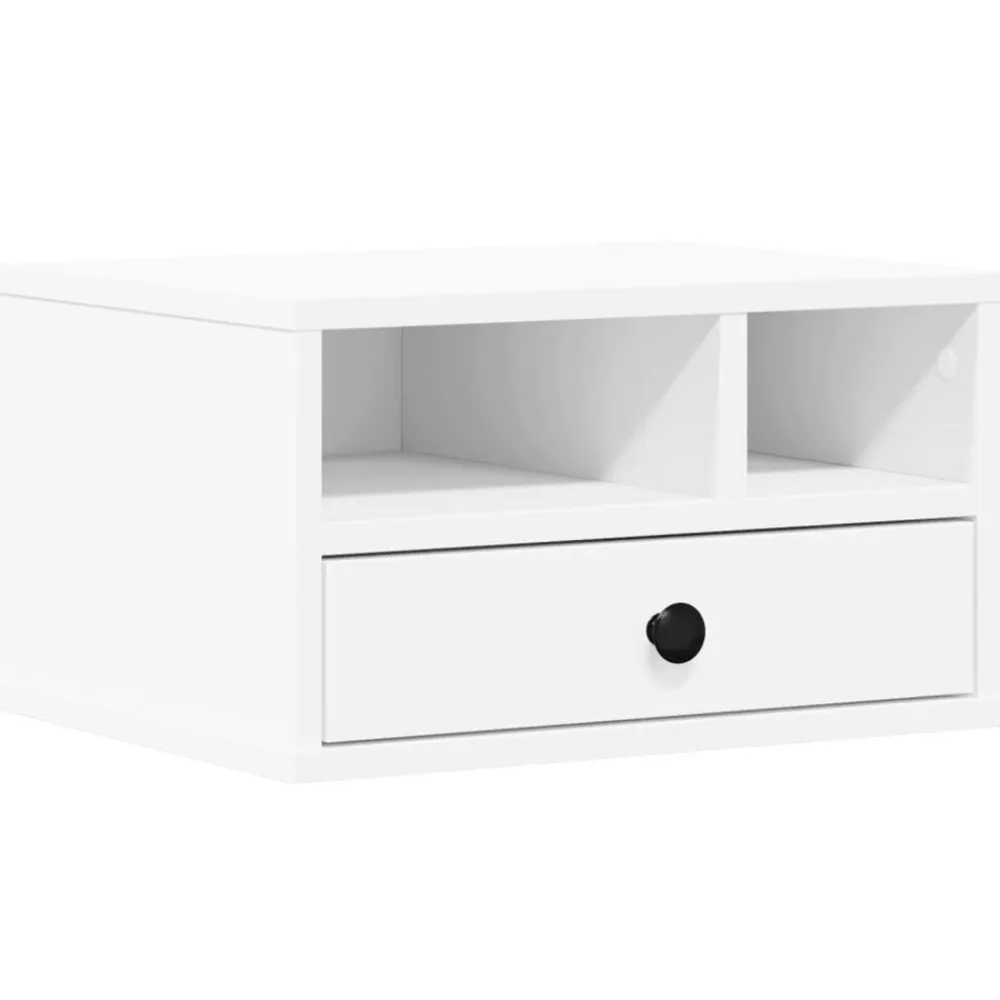 vidaXL Electrónica-Soporte de impresora madera ingeniería 40x32x22,5 cm