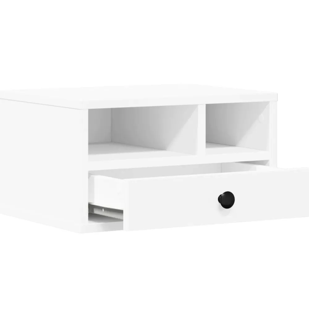 vidaXL Electrónica-Soporte de impresora madera ingeniería 40x32x22,5 cm