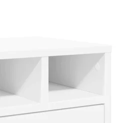 vidaXL Electrónica-Soporte de impresora madera ingeniería 40x32x22,5 cm