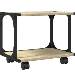 vidaXL Soporte de impresora 2 niveles 41x28x33,5 cm Roble Sonoma Online