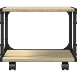 vidaXL Soporte de impresora 2 niveles 41x28x33,5 cm Roble Sonoma Online