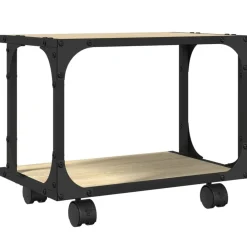 vidaXL Soporte de impresora 2 niveles 41x28x33,5 cm Roble Sonoma Online