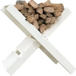 vidaXL Accesorios Para Hornos De Leña Y Chimeneas-Soporte de leña madera maciza de pino 47x39,5x48 cm