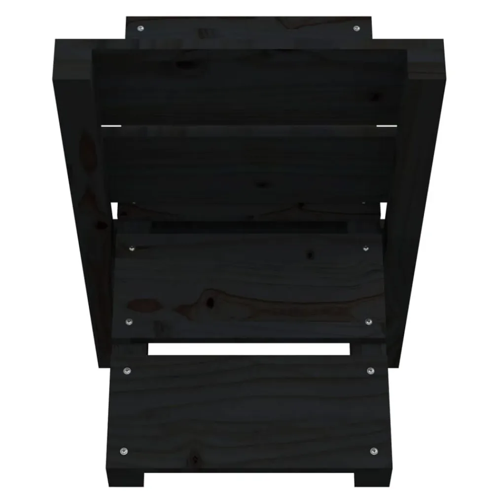 vidaXL Accesorios Para Hornos De Leña Y Chimeneas-Soporte de leña madera maciza de pino 47x39,5x48 cm