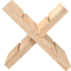 vidaXL Accesorios Para Hornos De Leña Y Chimeneas-Soporte de leña madera maciza de pino 47x39,5x48 cm