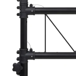 vidaXL Soporte de luces de acero negro 338x115x(180-300) cm Clearance