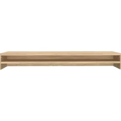 vidaXL Soporte de mesa pantalla contrachapada color roble 100x24x13 cm Roble Sonoma Clearance