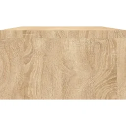 vidaXL Soporte de mesa pantalla contrachapada color roble 100x24x13 cm Roble Sonoma Clearance