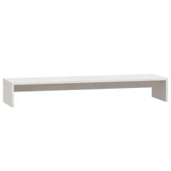 vidaXL Electrónica-Soporte de monitor madera maciza de pino 100x27x15 cm