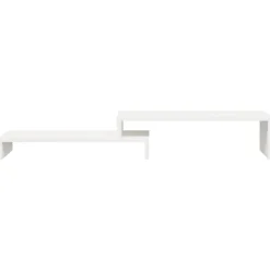 vidaXL Electrónica-Soporte de monitor madera maciza pino (52-101)x22x14 cm