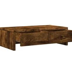 vidaXL Electrónica-Soporte de monitor cajones madera 50x27x15 cm
