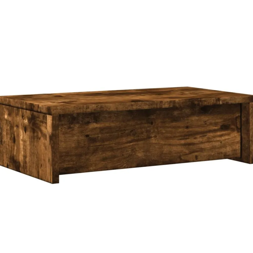 vidaXL Electrónica-Soporte de monitor cajones madera 50x27x15 cm