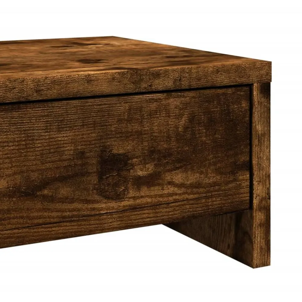 vidaXL Electrónica-Soporte de monitor cajones madera 50x27x15 cm