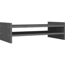 vidaXL Soporte de monitor madera maciza de pino 50x27x15 cm Gris Hot